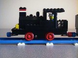 Side view of the locomotive